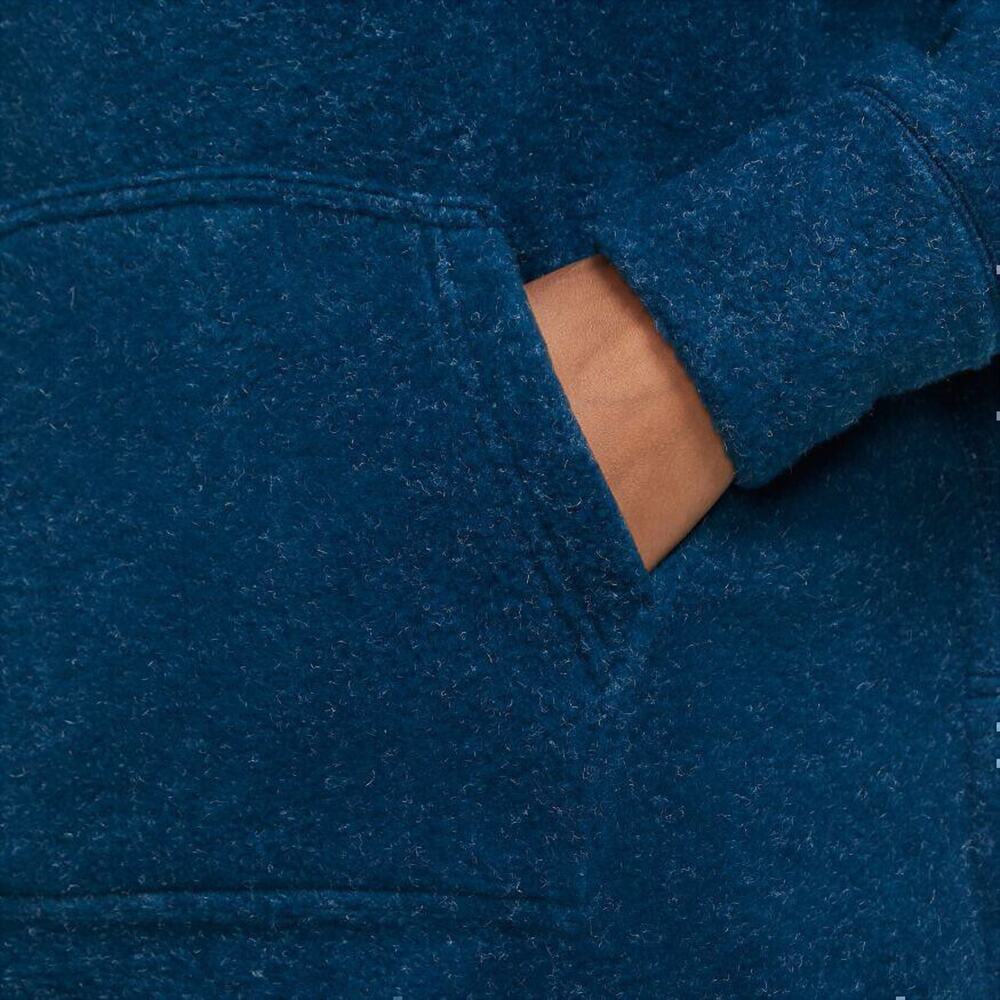 NIKE Fleece Cozy Funnel Cowl Neck Sweatshirt Blue Oversized Sweater Size XS - Picture 7 of 16